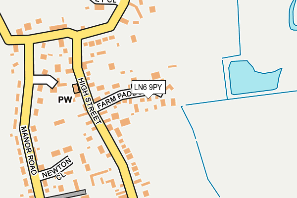 LN6 9PY map - OS OpenMap – Local (Ordnance Survey)