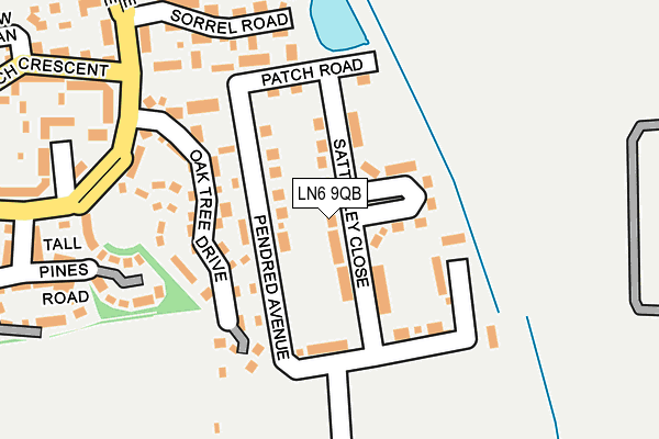 LN6 9QB map - OS OpenMap – Local (Ordnance Survey)