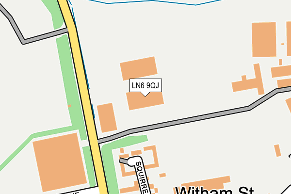 LN6 9QJ map - OS OpenMap – Local (Ordnance Survey)