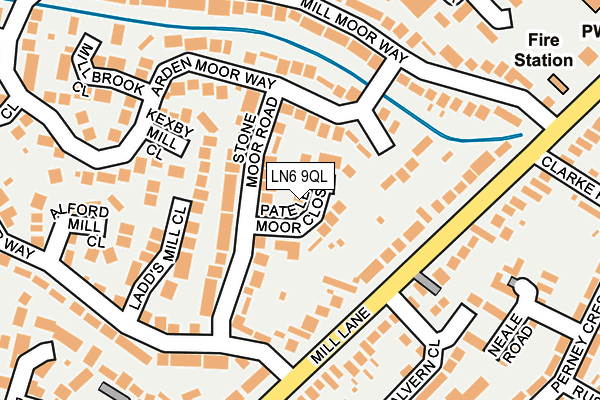 LN6 9QL map - OS OpenMap – Local (Ordnance Survey)