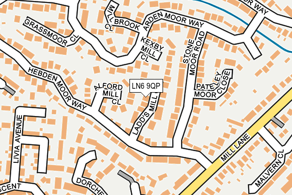 LN6 9QP map - OS OpenMap – Local (Ordnance Survey)