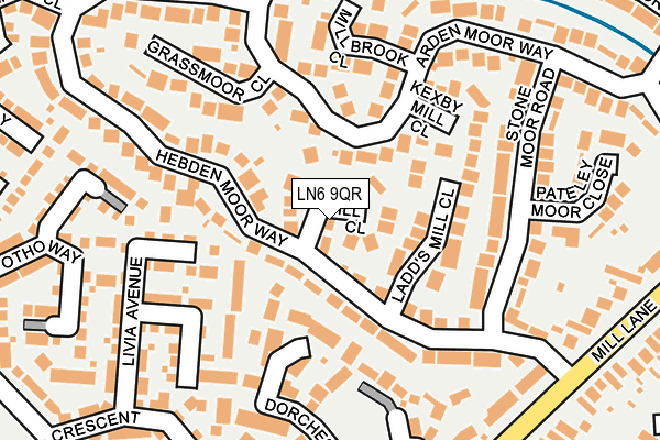 LN6 9QR map - OS OpenMap – Local (Ordnance Survey)