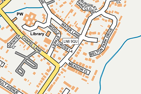 LN6 9QU map - OS OpenMap – Local (Ordnance Survey)