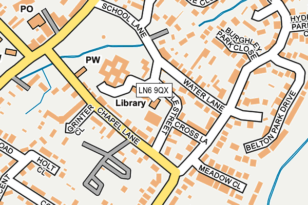 LN6 9QX map - OS OpenMap – Local (Ordnance Survey)