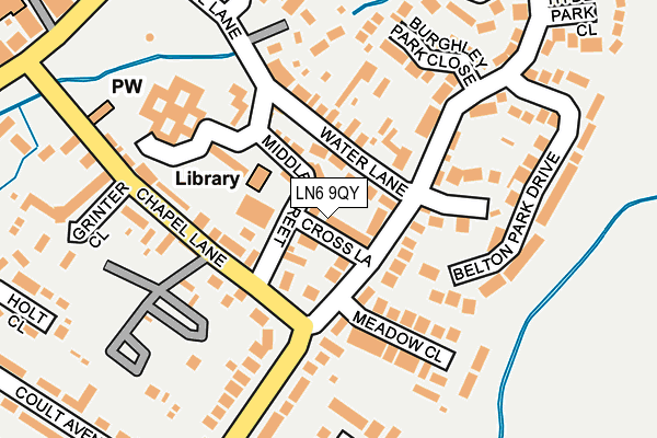 LN6 9QY map - OS OpenMap – Local (Ordnance Survey)
