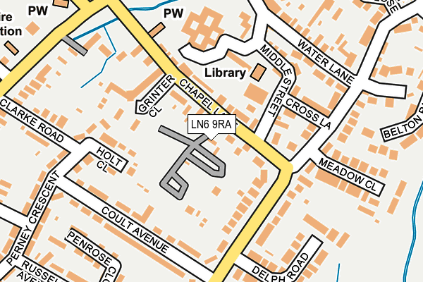 LN6 9RA map - OS OpenMap – Local (Ordnance Survey)