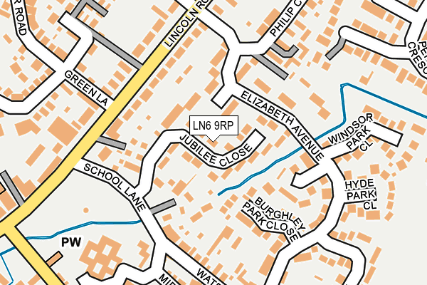 LN6 9RP map - OS OpenMap – Local (Ordnance Survey)