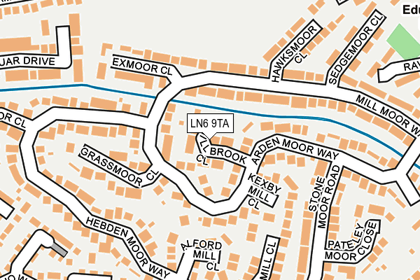 LN6 9TA map - OS OpenMap – Local (Ordnance Survey)