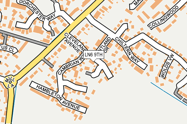 LN6 9TH map - OS OpenMap – Local (Ordnance Survey)