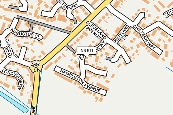 LN6 9TL map - OS OpenMap – Local (Ordnance Survey)