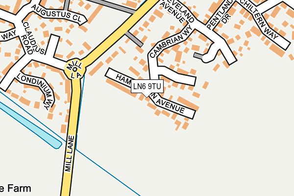 LN6 9TU map - OS OpenMap – Local (Ordnance Survey)