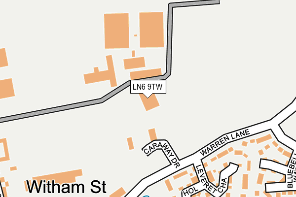 LN6 9TW map - OS OpenMap – Local (Ordnance Survey)