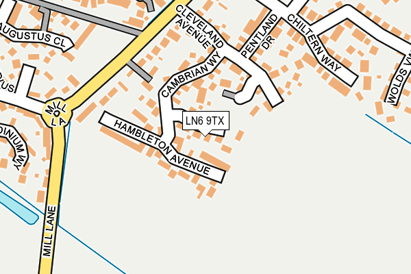 LN6 9TX map - OS OpenMap – Local (Ordnance Survey)