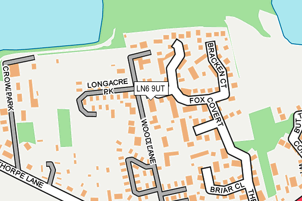 LN6 9UT map - OS OpenMap – Local (Ordnance Survey)