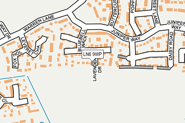 LN6 9WP map - OS OpenMap – Local (Ordnance Survey)