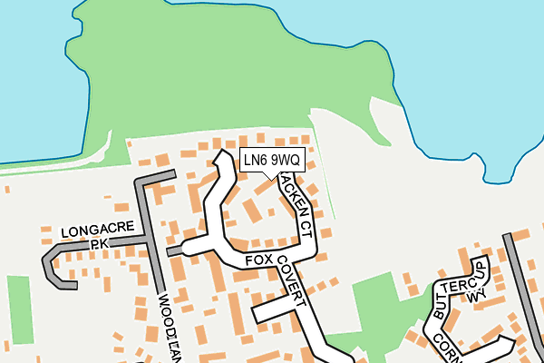 LN6 9WQ map - OS OpenMap – Local (Ordnance Survey)