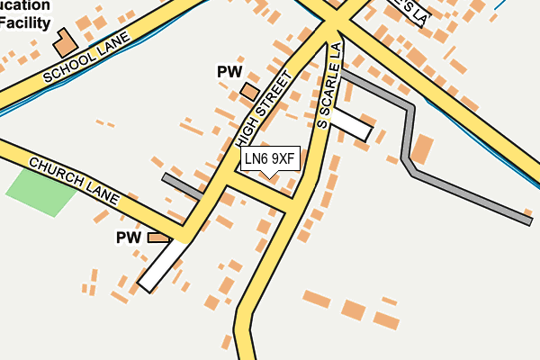 LN6 9XF map - OS OpenMap – Local (Ordnance Survey)