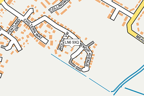 LN6 9XQ map - OS OpenMap – Local (Ordnance Survey)