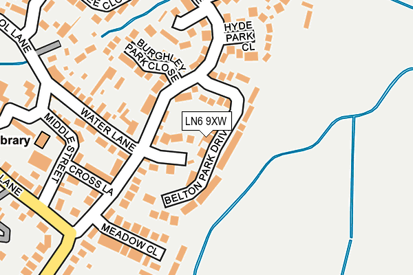 LN6 9XW map - OS OpenMap – Local (Ordnance Survey)