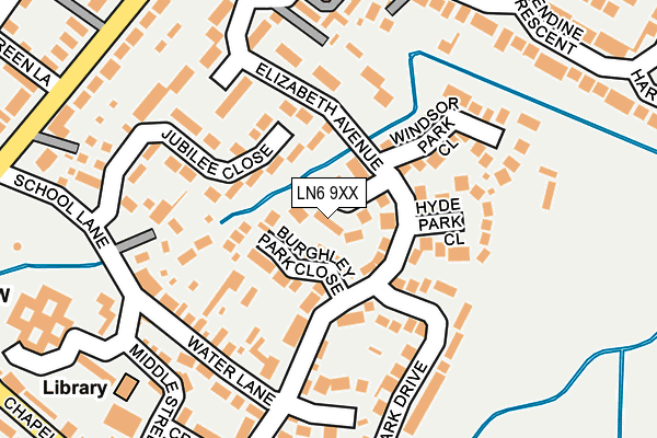 LN6 9XX map - OS OpenMap – Local (Ordnance Survey)