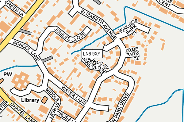 LN6 9XY map - OS OpenMap – Local (Ordnance Survey)