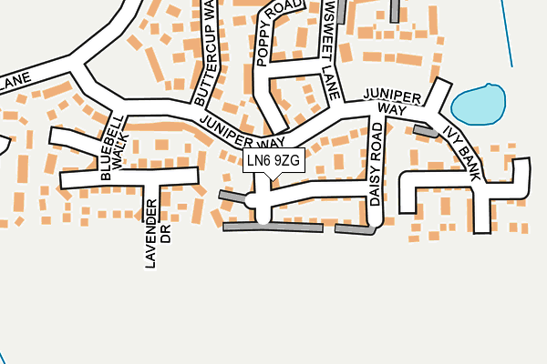 LN6 9ZG map - OS OpenMap – Local (Ordnance Survey)
