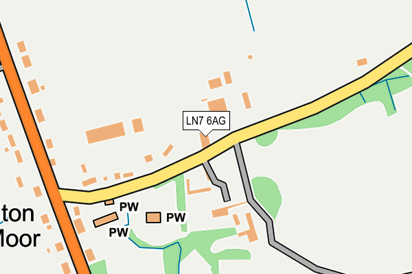 LN7 6AG map - OS OpenMap – Local (Ordnance Survey)