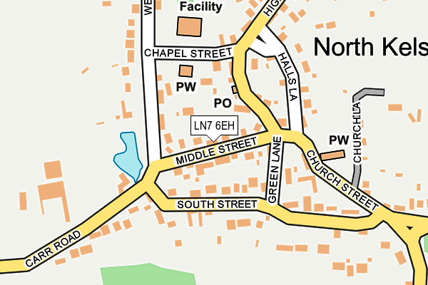 LN7 6EH map - OS OpenMap – Local (Ordnance Survey)