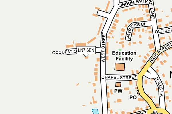 LN7 6EN map - OS OpenMap – Local (Ordnance Survey)