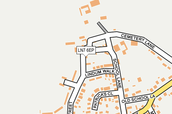 LN7 6EP map - OS OpenMap – Local (Ordnance Survey)