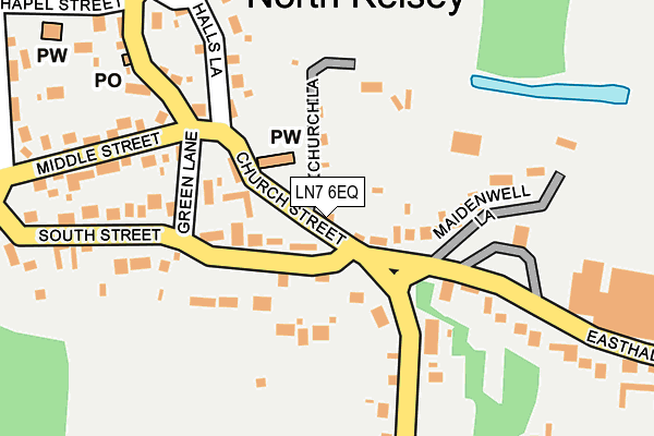 LN7 6EQ map - OS OpenMap – Local (Ordnance Survey)