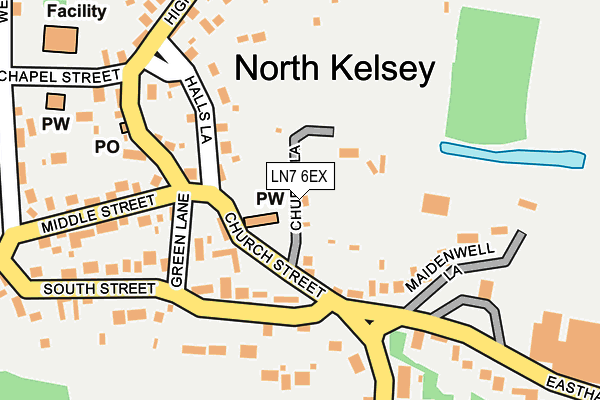 LN7 6EX map - OS OpenMap – Local (Ordnance Survey)