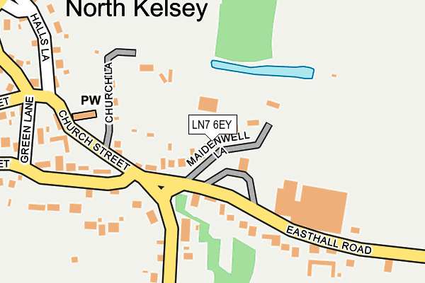 LN7 6EY map - OS OpenMap – Local (Ordnance Survey)