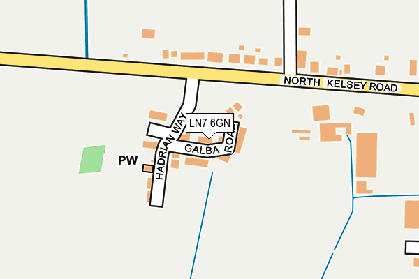 LN7 6GN map - OS OpenMap – Local (Ordnance Survey)