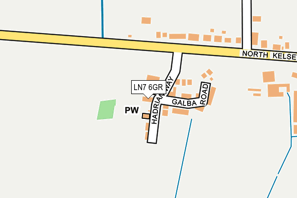 LN7 6GR map - OS OpenMap – Local (Ordnance Survey)