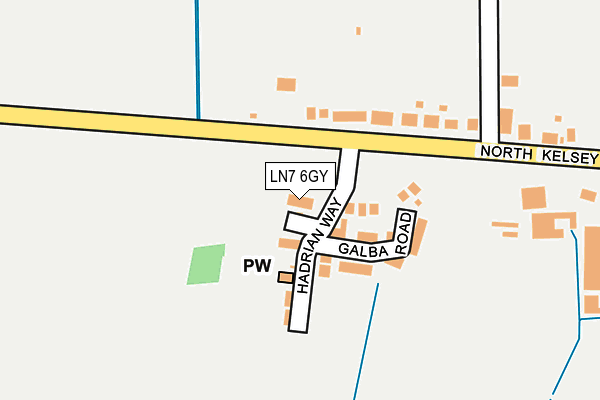 LN7 6GY map - OS OpenMap – Local (Ordnance Survey)