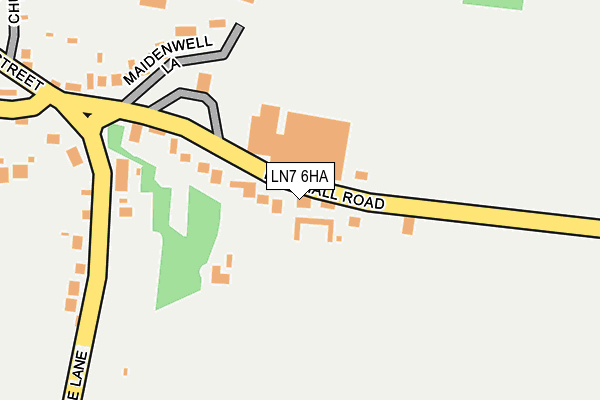 LN7 6HA map - OS OpenMap – Local (Ordnance Survey)