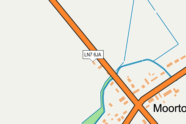 LN7 6JA map - OS OpenMap – Local (Ordnance Survey)