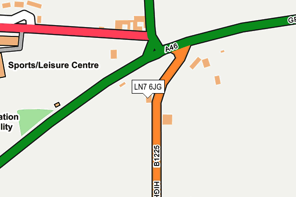 LN7 6JG map - OS OpenMap – Local (Ordnance Survey)