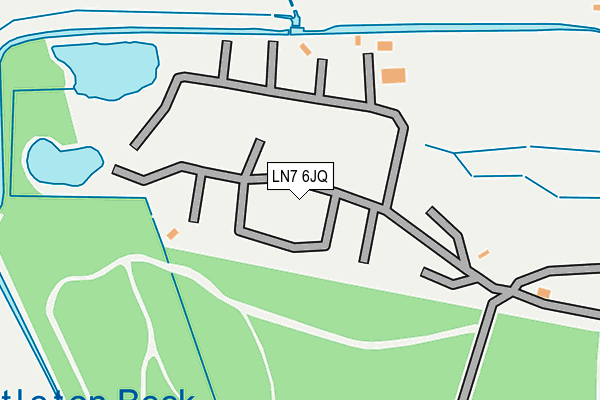 LN7 6JQ map - OS OpenMap – Local (Ordnance Survey)