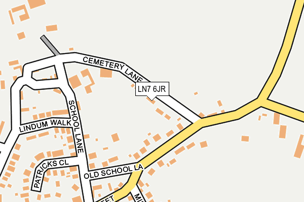 LN7 6JR map - OS OpenMap – Local (Ordnance Survey)