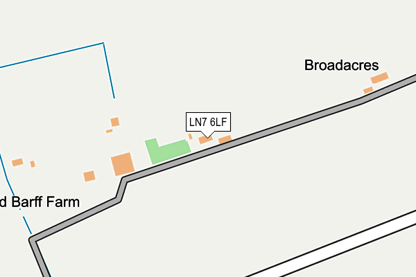 LN7 6LF map - OS OpenMap – Local (Ordnance Survey)