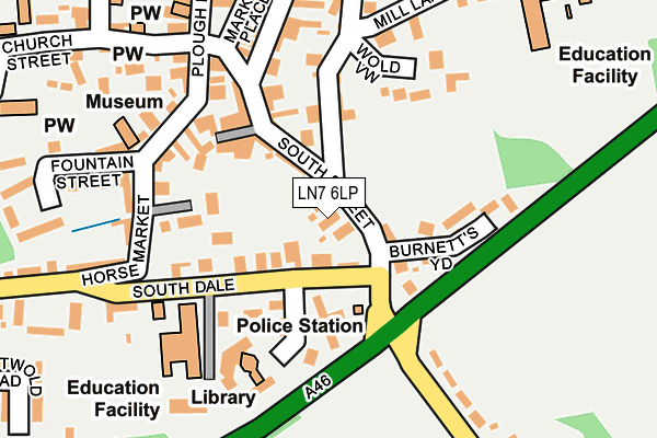 LN7 6LP map - OS OpenMap – Local (Ordnance Survey)
