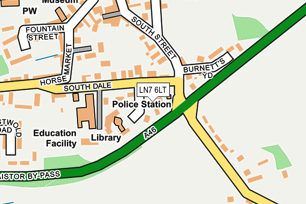 LN7 6LT map - OS OpenMap – Local (Ordnance Survey)