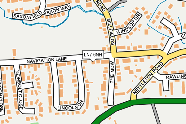 LN7 6NH map - OS OpenMap – Local (Ordnance Survey)