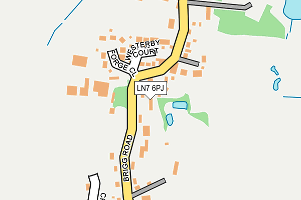 LN7 6PJ map - OS OpenMap – Local (Ordnance Survey)