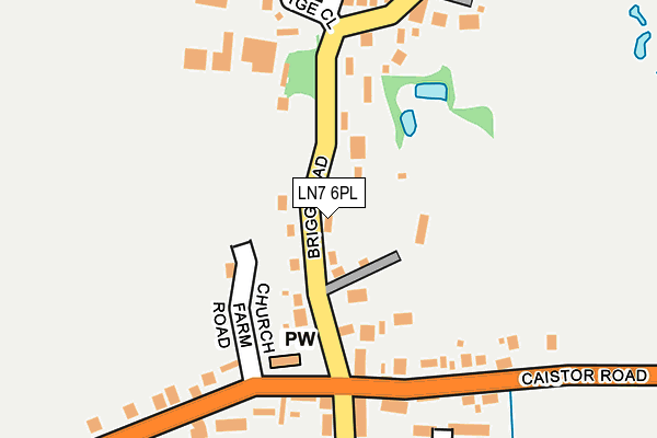 LN7 6PL map - OS OpenMap – Local (Ordnance Survey)