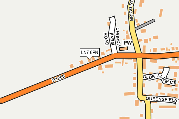 LN7 6PN map - OS OpenMap – Local (Ordnance Survey)