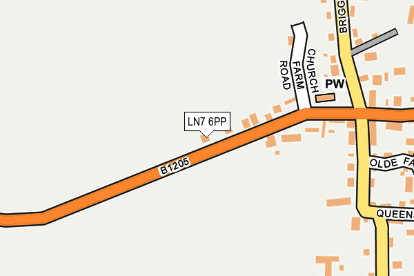 LN7 6PP map - OS OpenMap – Local (Ordnance Survey)