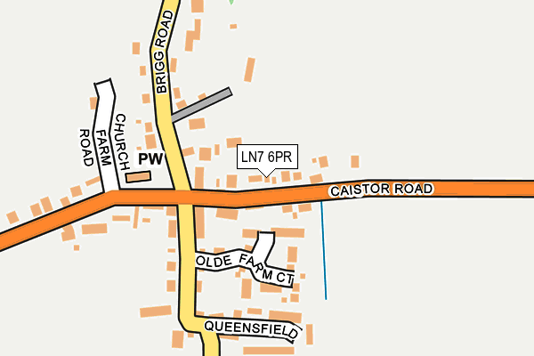 LN7 6PR map - OS OpenMap – Local (Ordnance Survey)